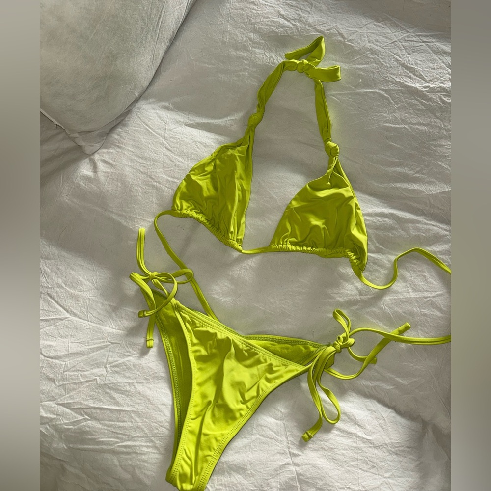 Full Tilt Bright Green Bikini Set